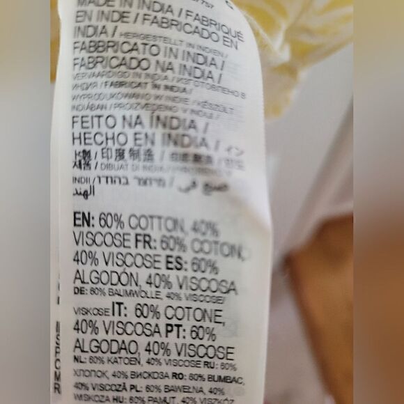 Beautiful yellow and white summer dress - Picture 6 of 7